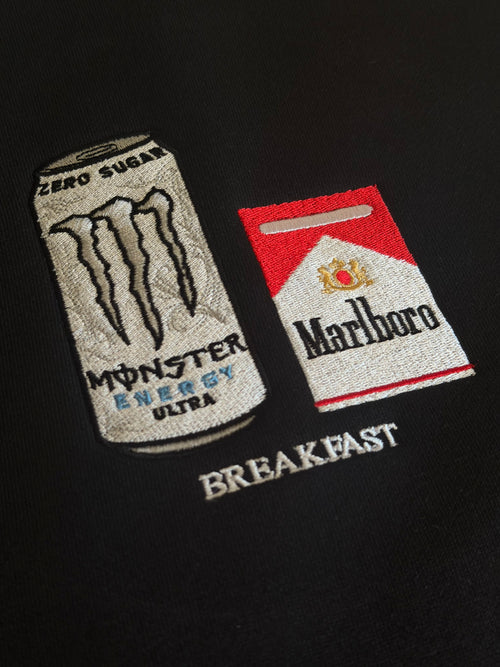 Breakfast Hoodie Black